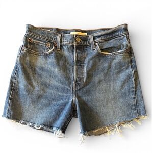 Classic Blue Denim Jean Shorts - Women